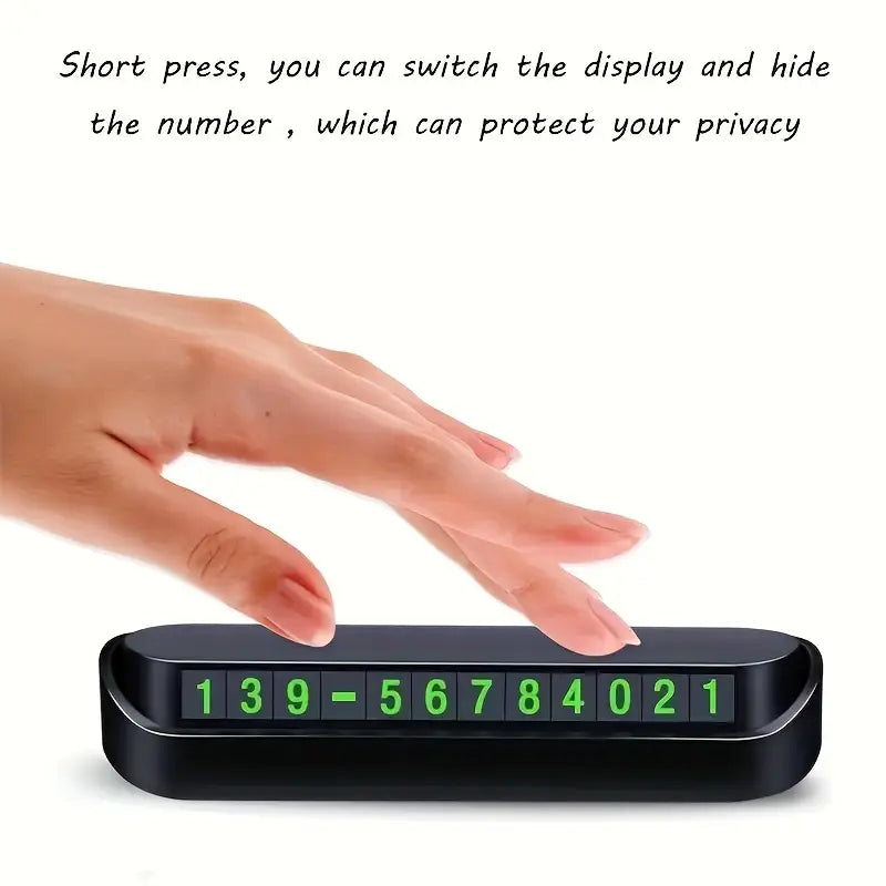 Car Phone Number Display Plate