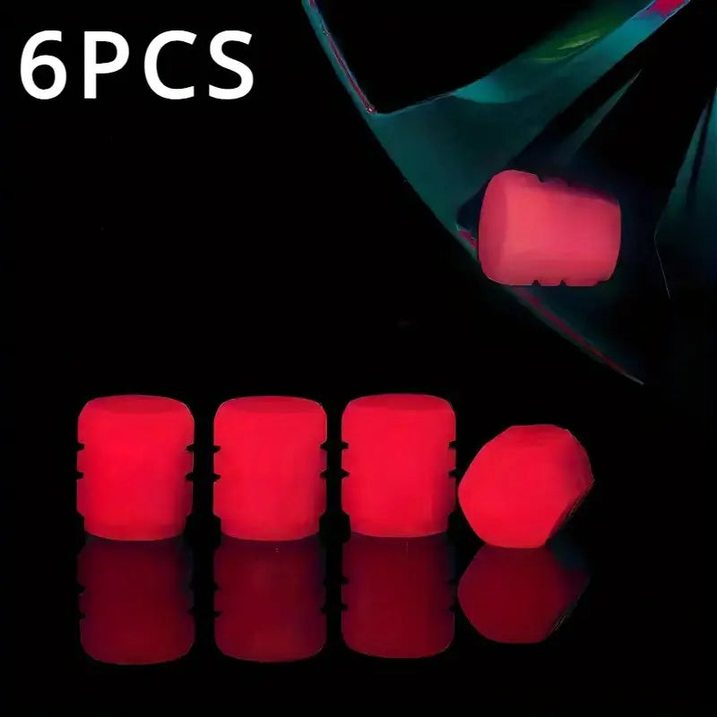 6PCS LED Tire Valve Caps