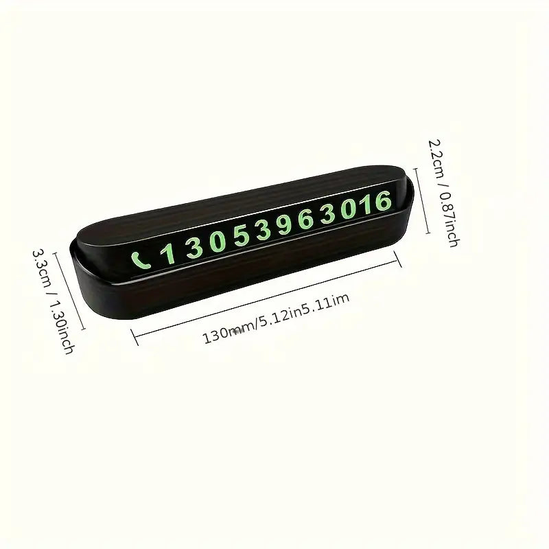 Car Phone Number Display Plate