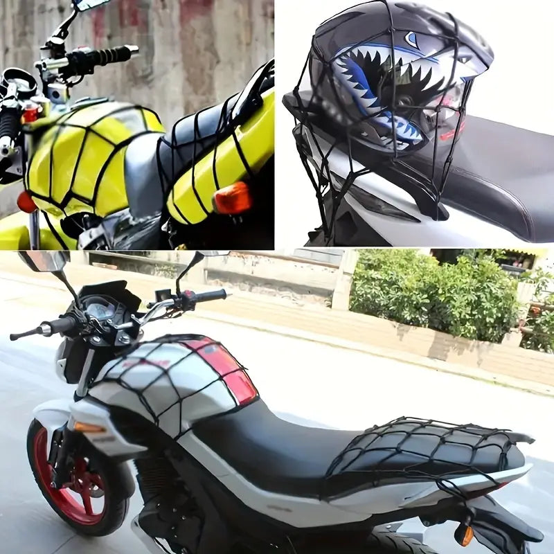 Elastic Motorcycle Helmet Holder Net