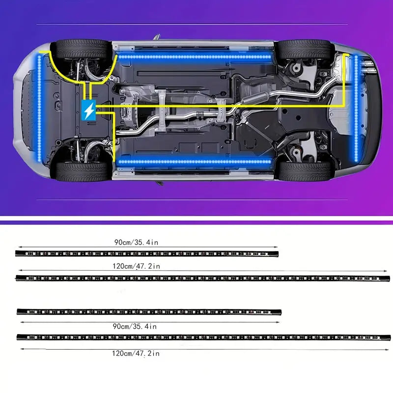 RGB LED Car Light Bar