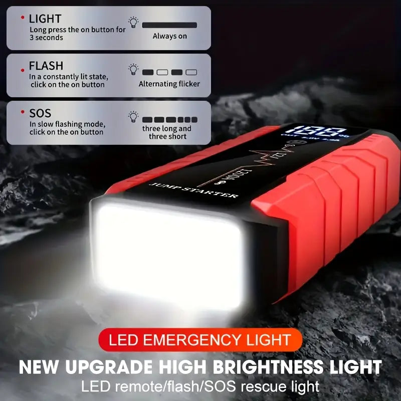 12V Portable Car Battery Jump Starter