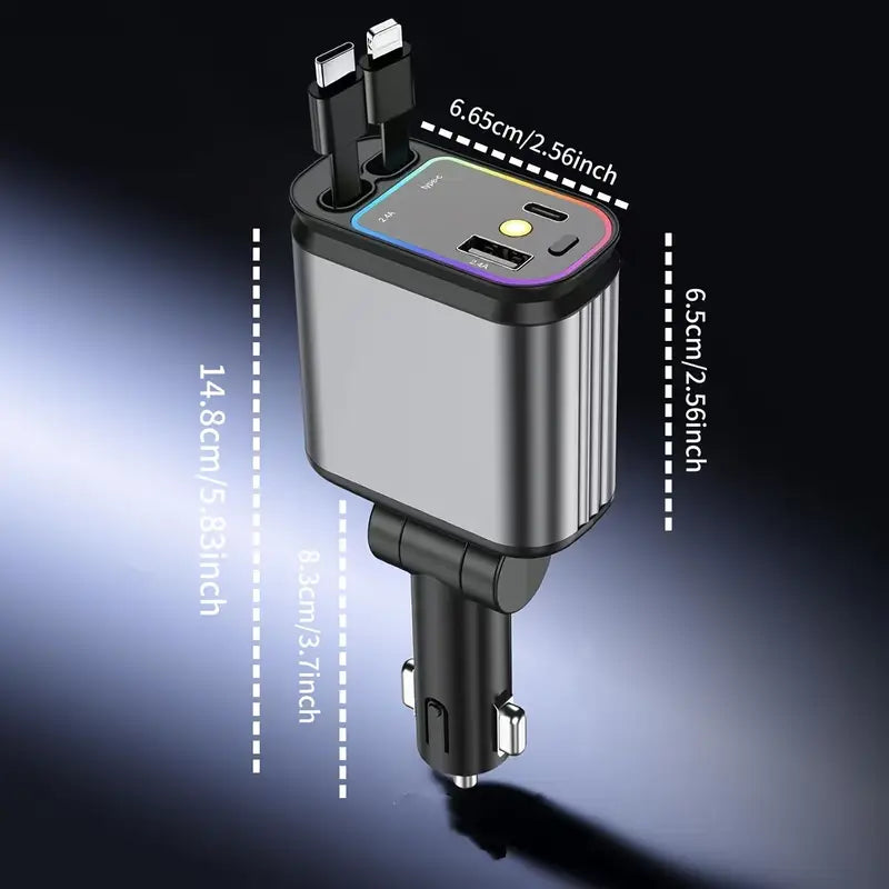 Car Charger with Soft Ambient LED