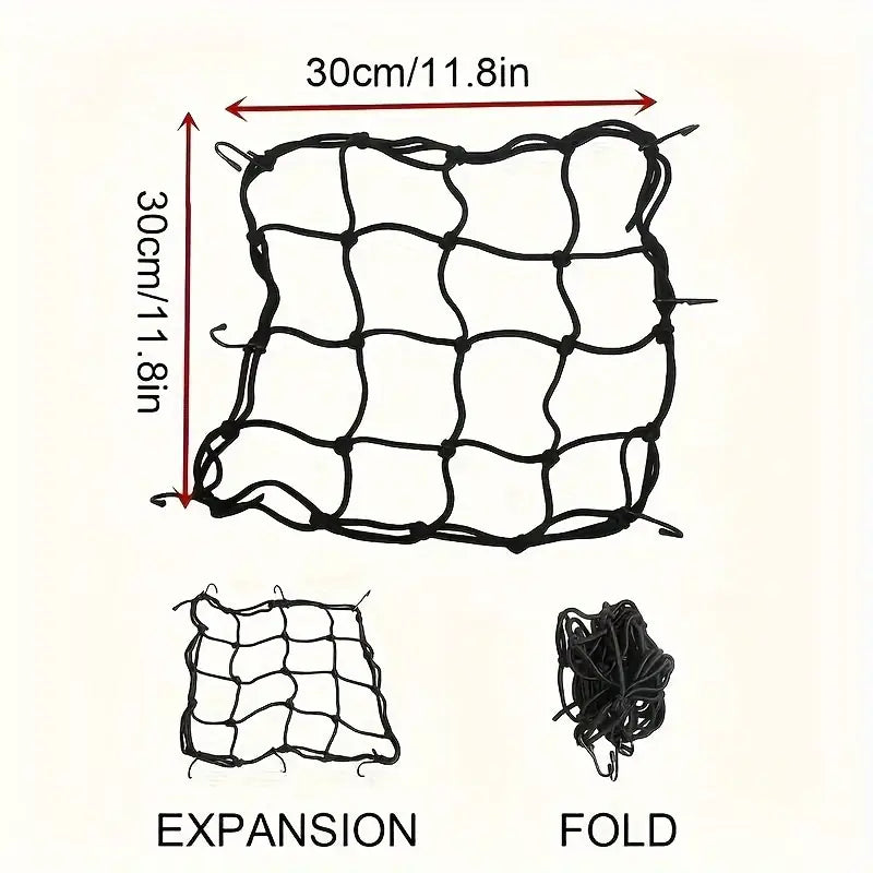 Elastic Motorcycle Helmet Holder Net