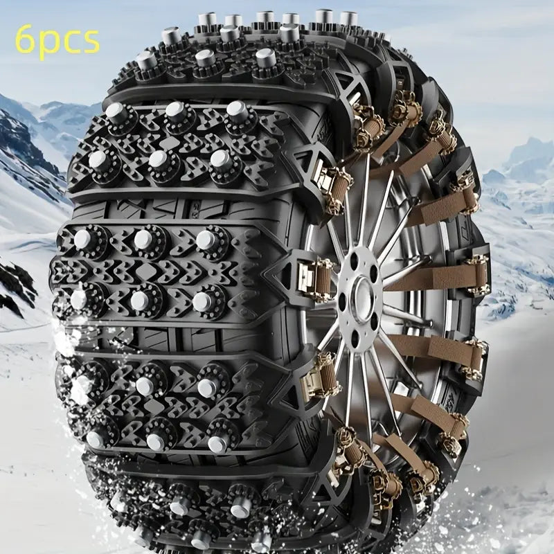6 Pcs Anti-Skid Car Tire Chains