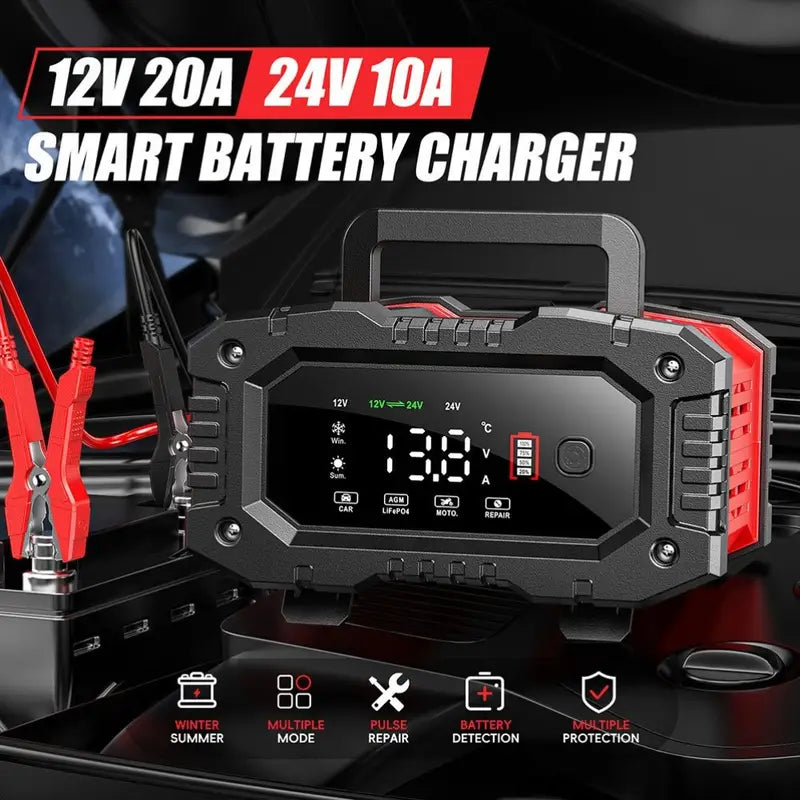 Car & Motorcycle Battery Charger
