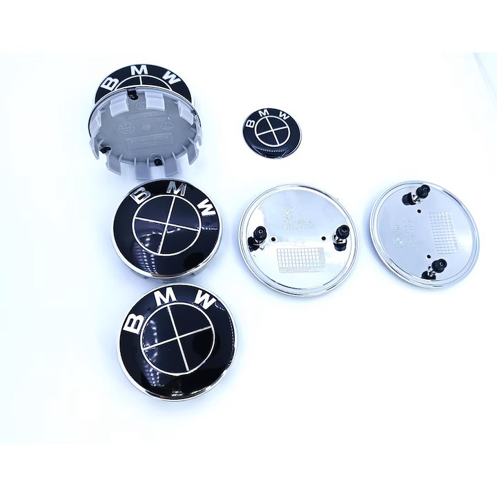 BMW Black Emblem Set 7pcs