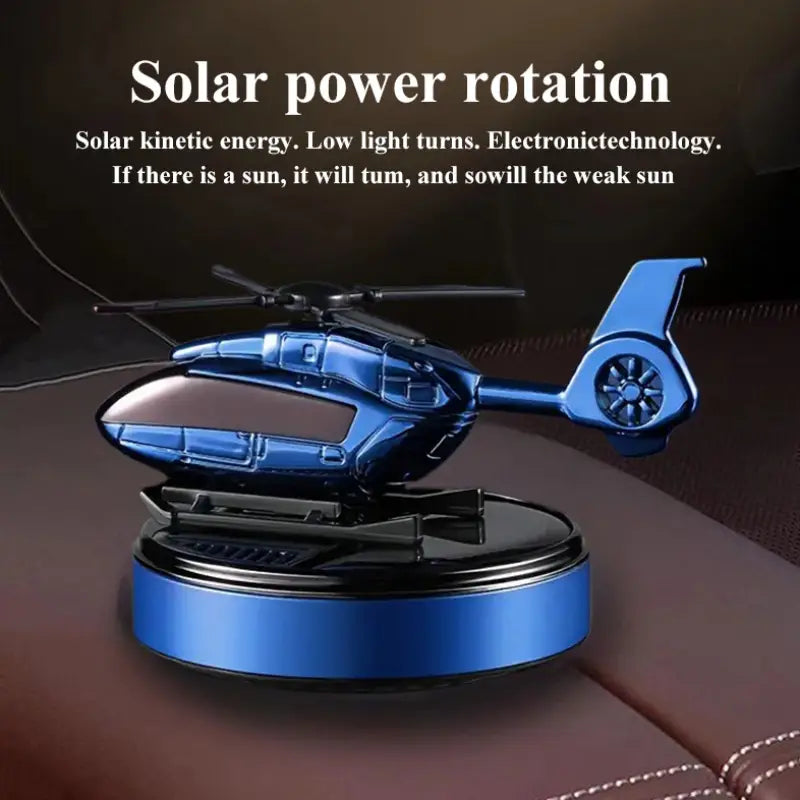 Solar-Powered Helicopter Car Air Freshener – Fun & Unique