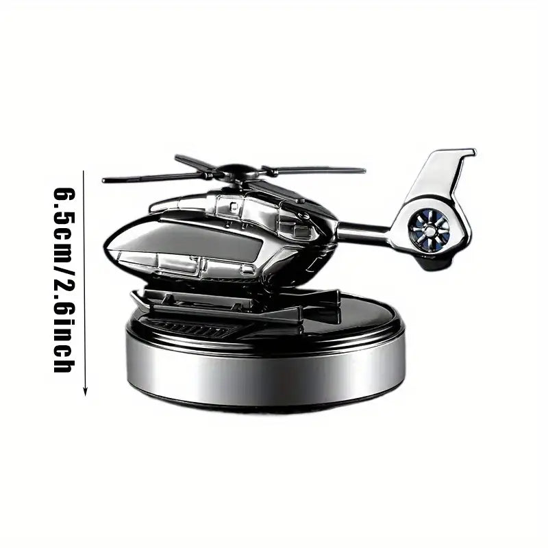 Solar-Powered Helicopter Car Air Freshener – Fun & Unique