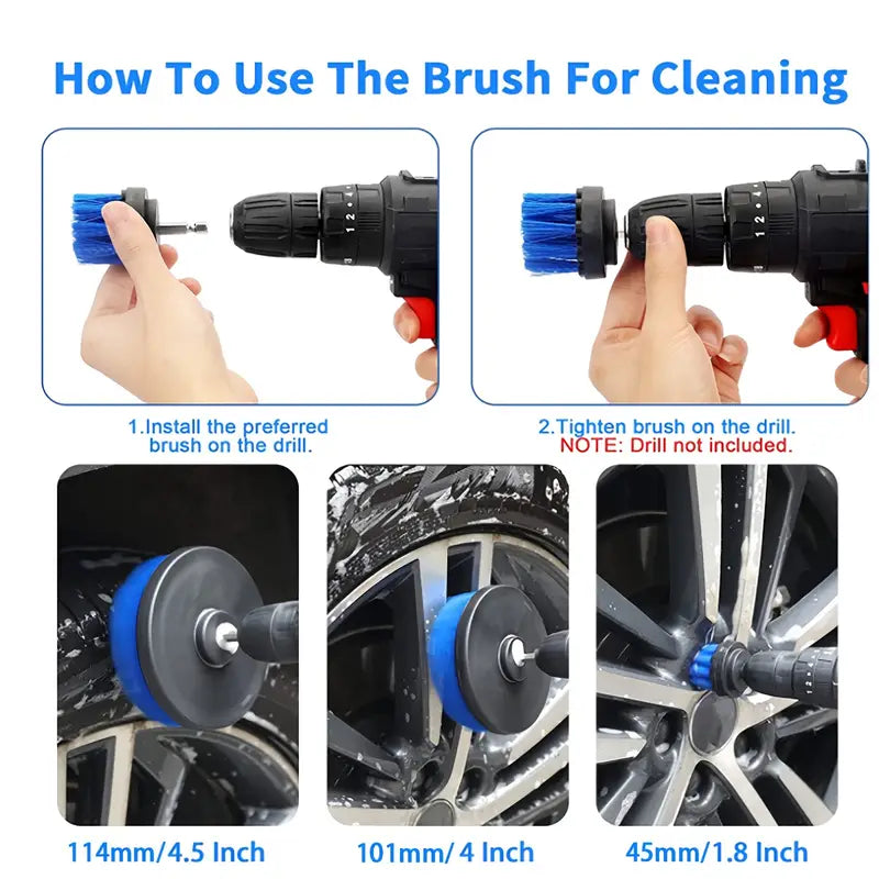 Car Detailing Brush Set