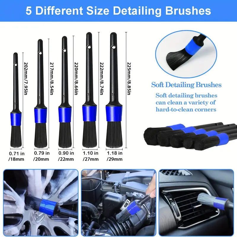 Car Detailing Brush Set