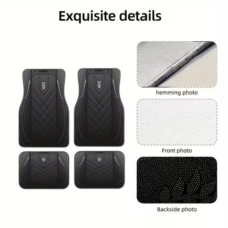 Set of 4 Anti-Slip Car Floor Mats
