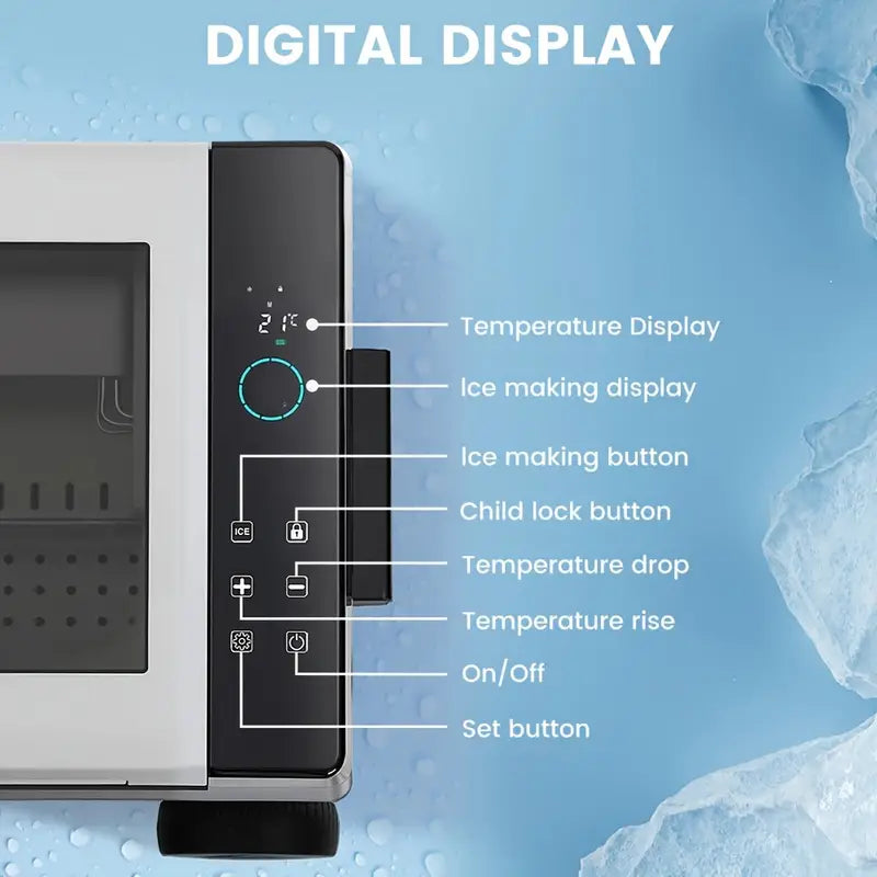 Mudiro 12V Car Fridge with Ice Maker
