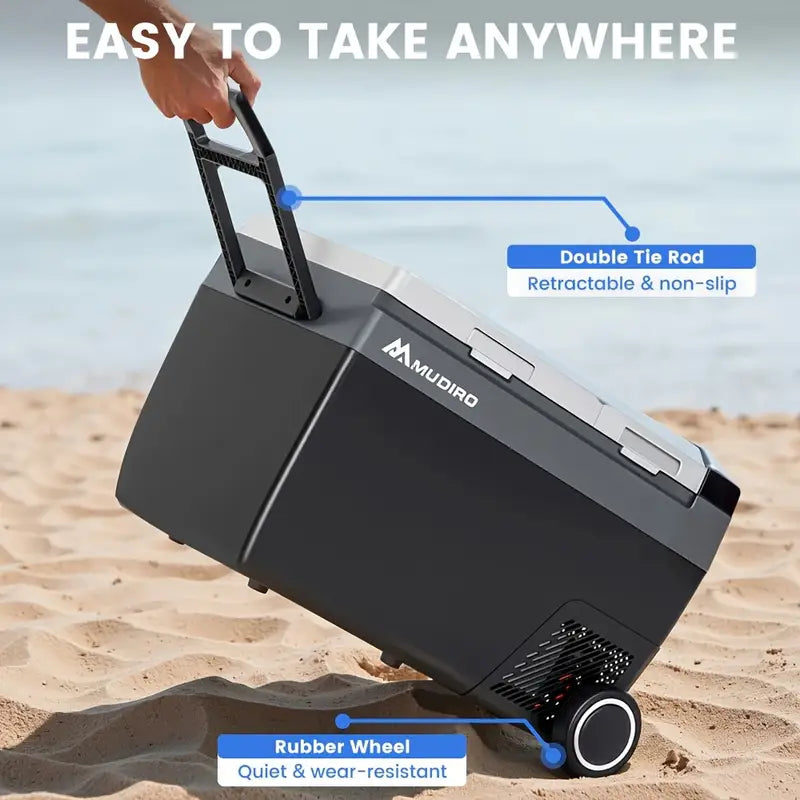 Mudiro 12V Car Fridge with Ice Maker