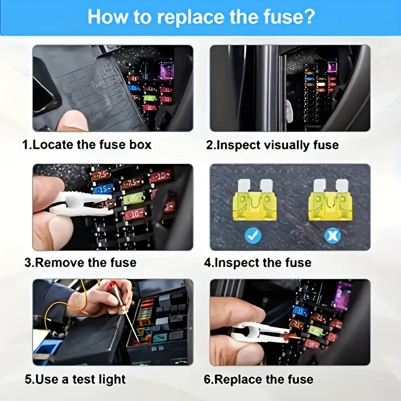 300PCS Car Fuse Kit – Automotive Assorted Fuses Set