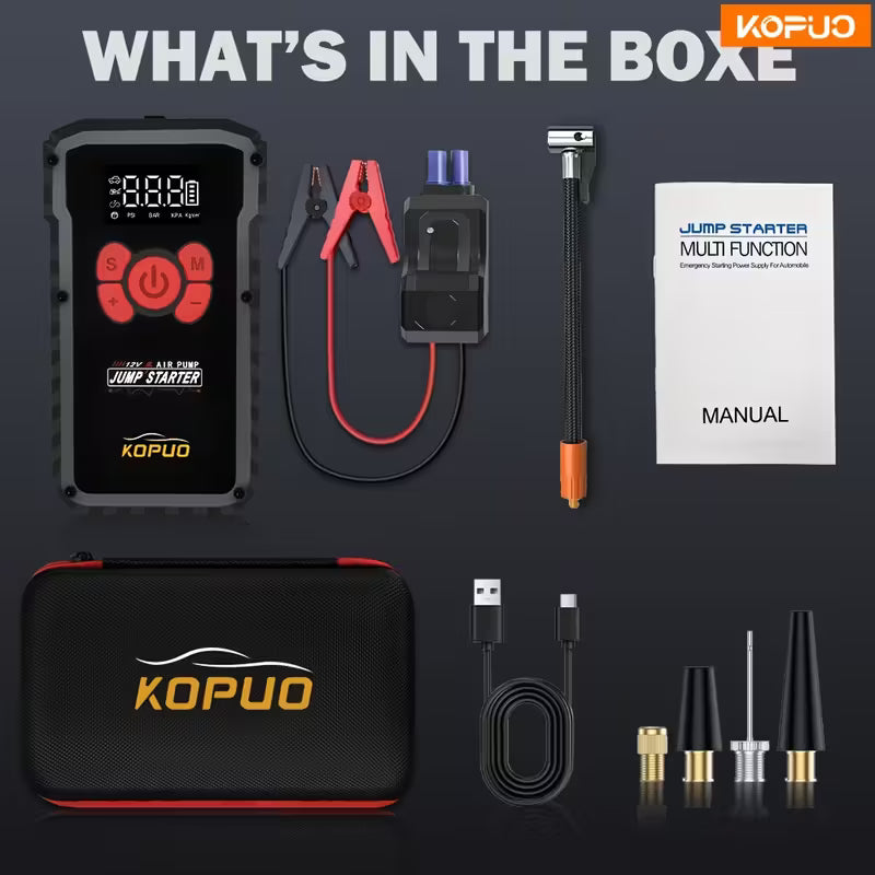 KOPUO 7-in-1 6000A Car Jump Starter