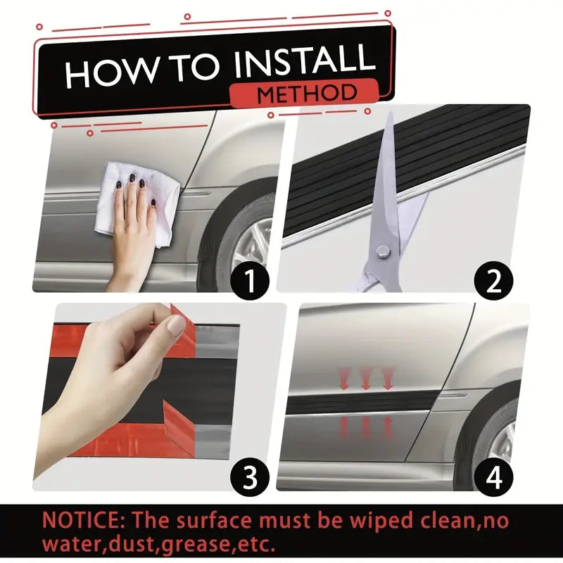 Car Side Protection Strip – Prevent Scratches & Bumper Damage