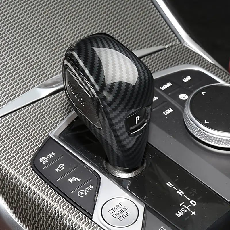 Carbon Fiber Gear Shift Knob Cover Protector for BMW