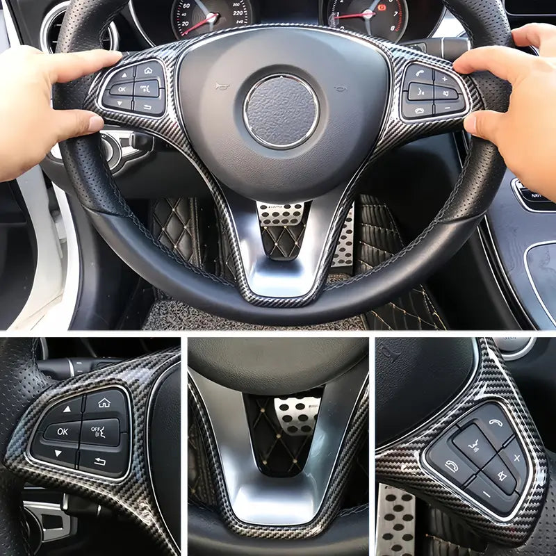 Carbon Fiber Steering Wheel Cap for Mercedes-Benz