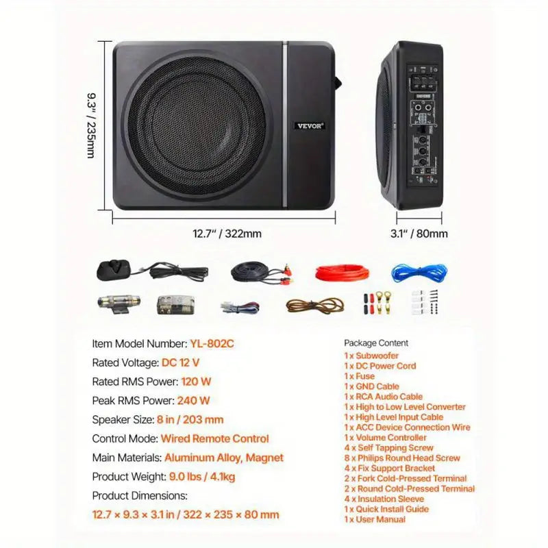 240W Compact Car Amplifier