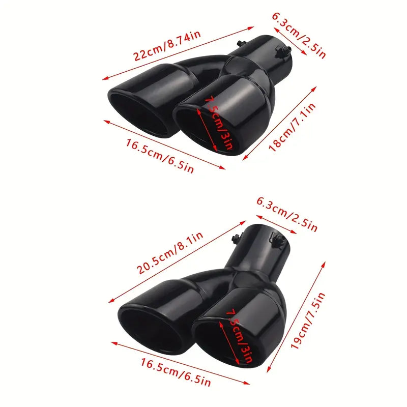 Dual Stainless Steel Exhaust Tips