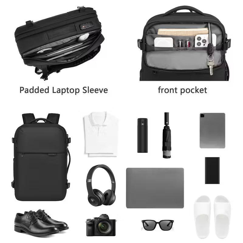 HUABUPS 45L Expandable Backpack with Vacuum Seal