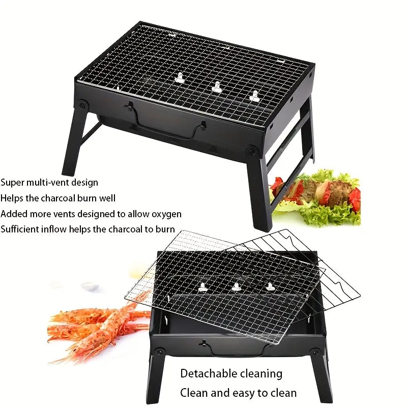 Portable Foldable BBQ Grill – Outdoor Cooking
