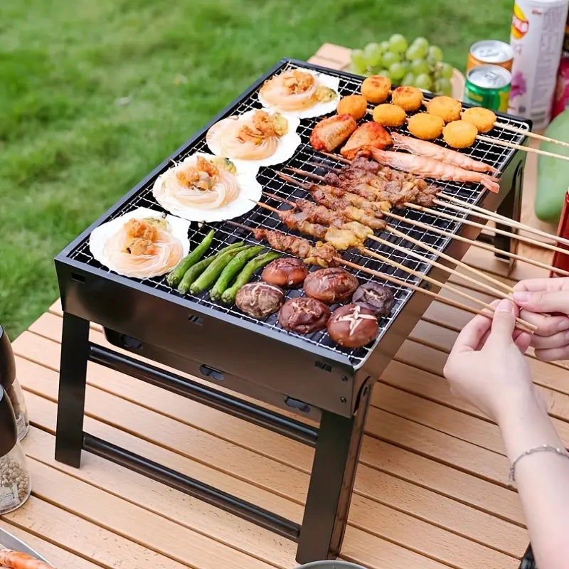 Portable Foldable BBQ Grill – Outdoor Cooking