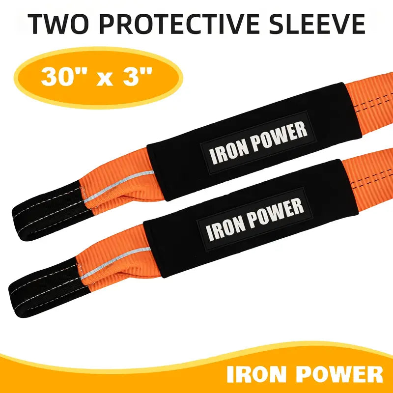 Heavy-Duty Tow Strap Set