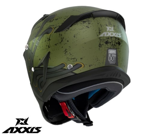 Axxis Hunter SV Toxic C6 Matte Green Helmet