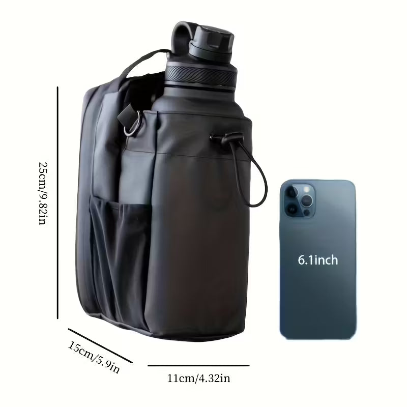 Magnetic Water Bottle Holder with Adjustable Strap