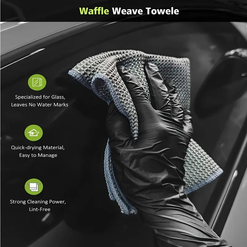 3-Pack Microfiber Car Towels