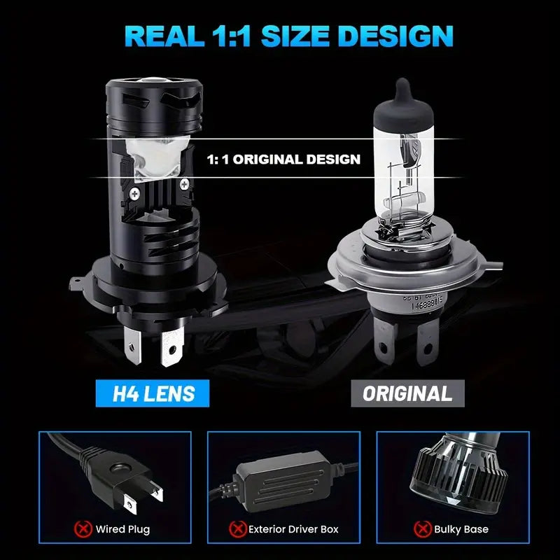 Motorcycle H4 LED Bulb