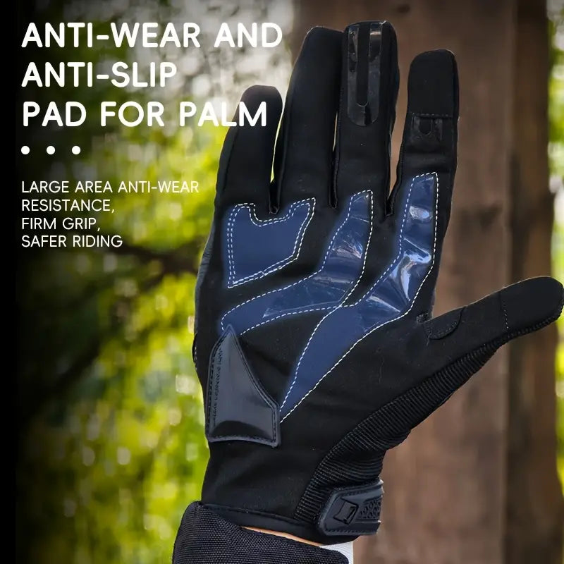 Motorcycle Handlebar Gloves with Touchscreen Protection