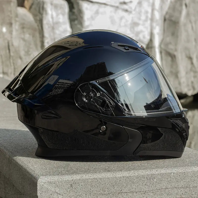 Motorcycle Helmet with Dual Visor