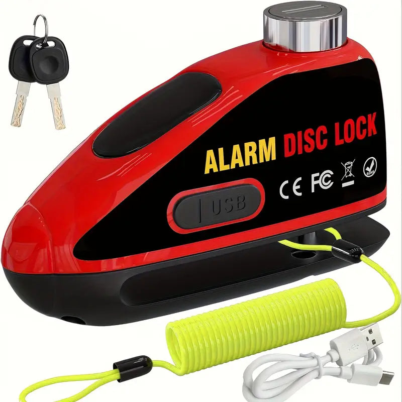 Anti-Theft Motorcycle Disc Lock Alarm