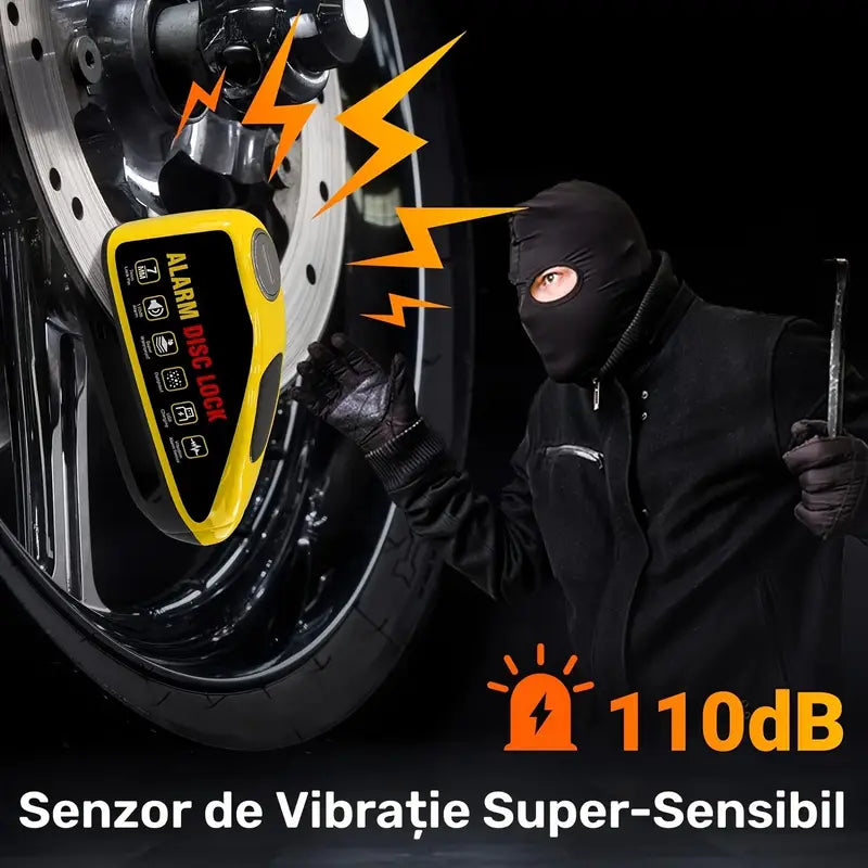Anti-Theft Motorcycle Disc Lock Alarm