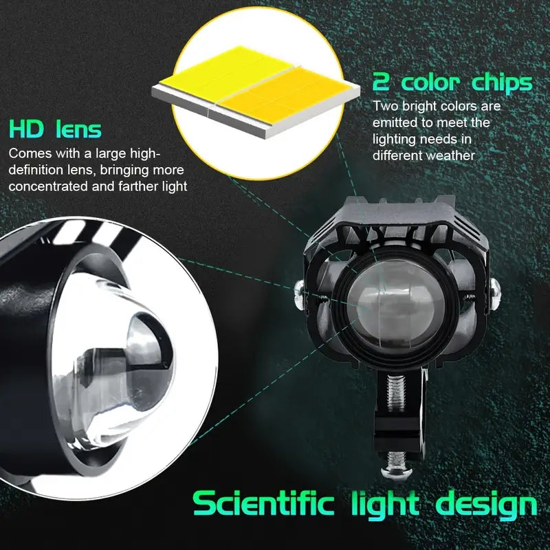 Motorcycle LED Auxiliary Lights