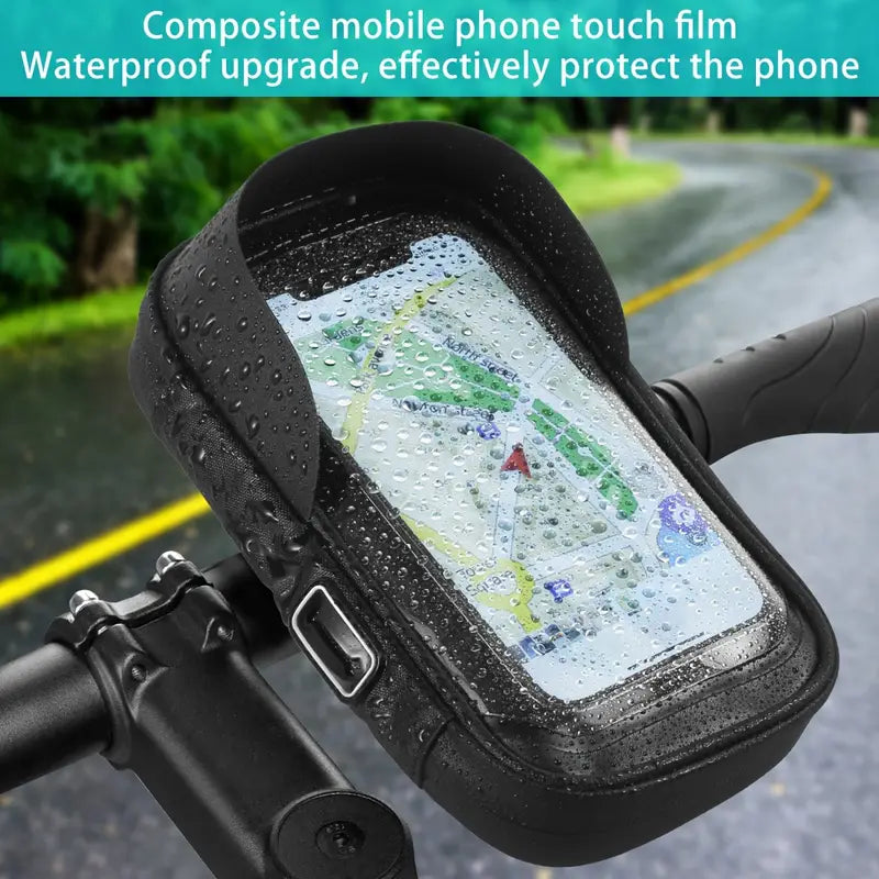 Motorcycle Phone Holder with 360° Rotation