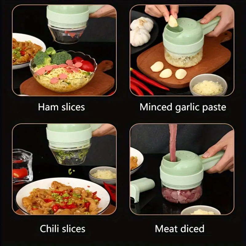 Multifunctional Food Chopper Set – Slicer, Dicer & Grinder