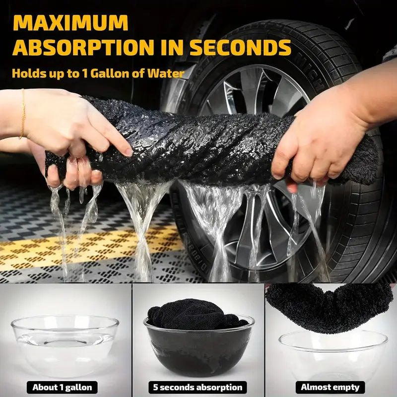 2-Pack Microfiber Car Towels