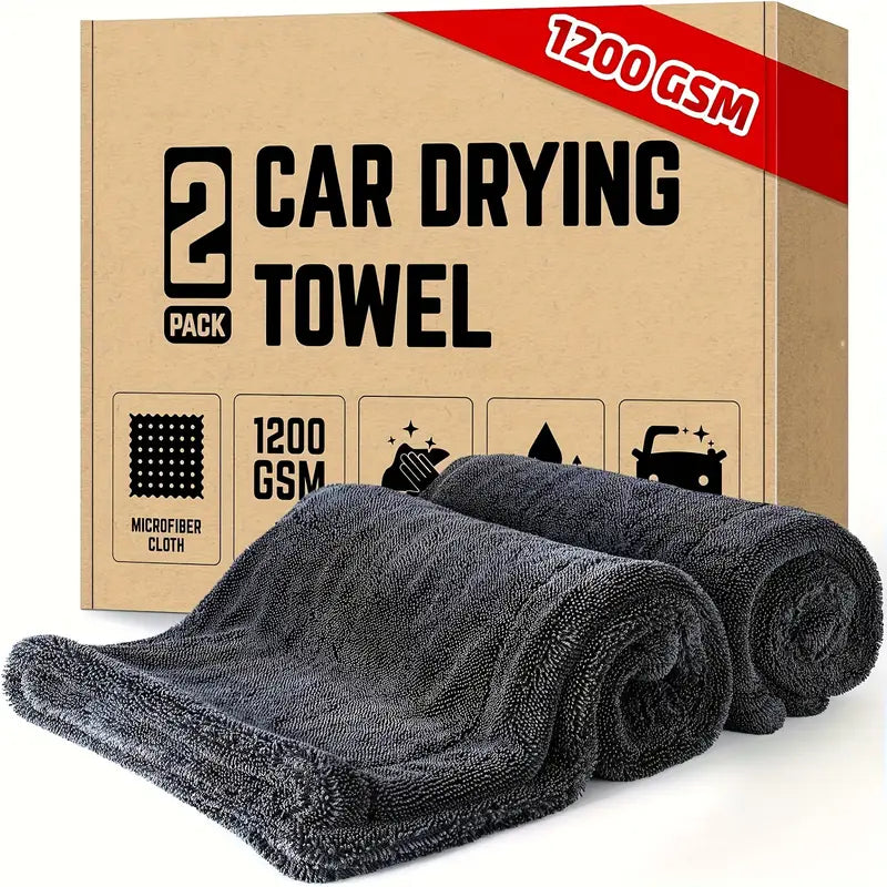 2-Pack Microfiber Car Towels