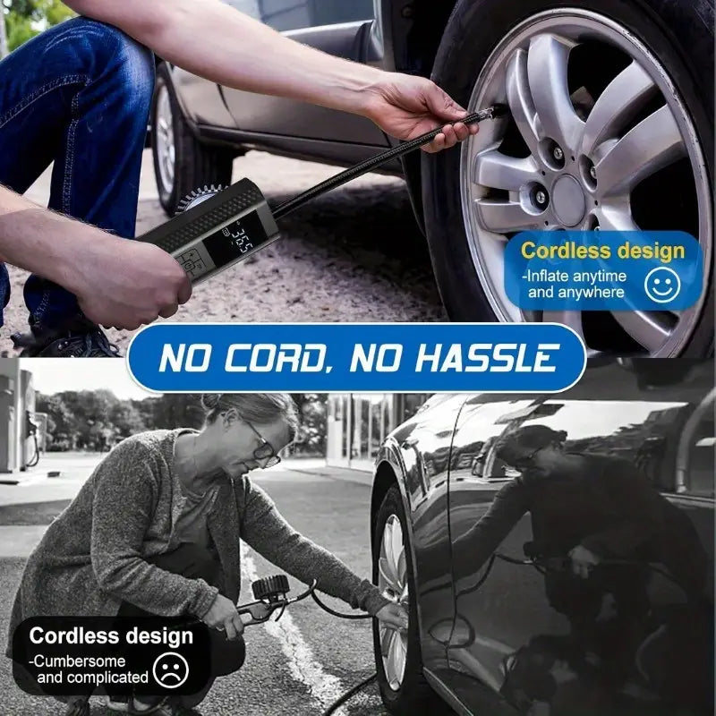 Portable Air Compressor for Car, Bicycle, Motorcycle