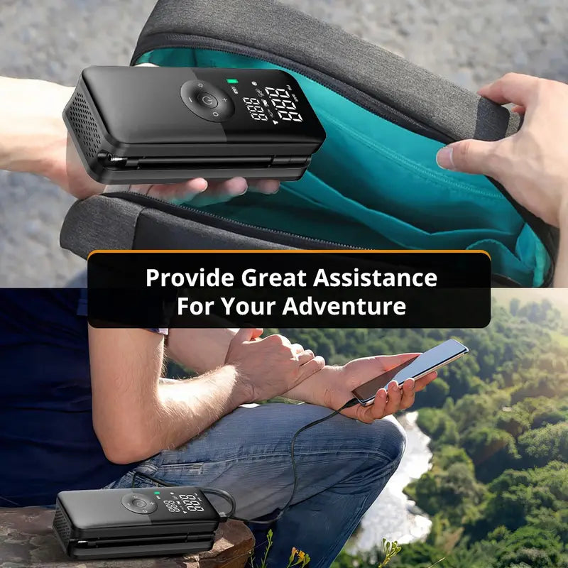 Portable Electric Air Pump with SOS Light