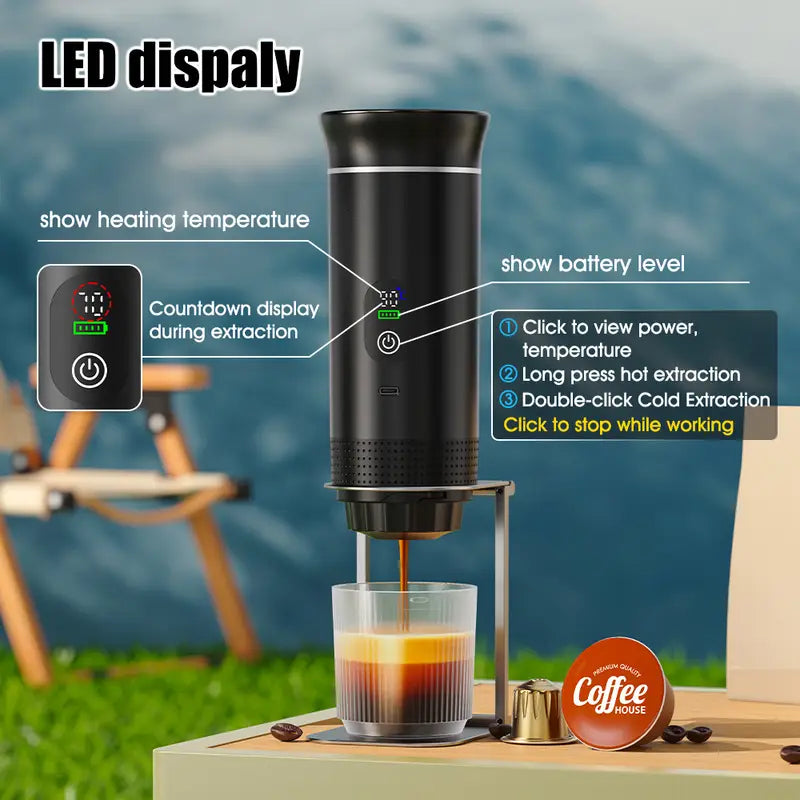 Portable Espresso Machine – Travel Coffee Maker