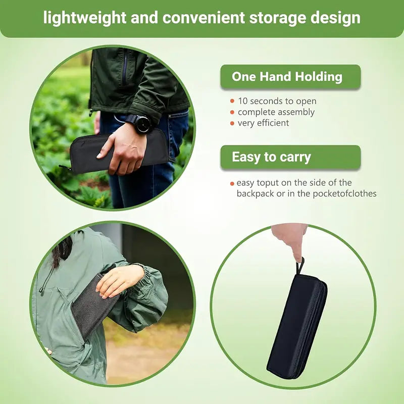 Portable Durable Folding Stool for Outdoor Camping, Hiking & Travel