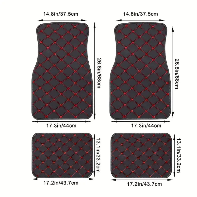 Premium PU Leather Car Mats