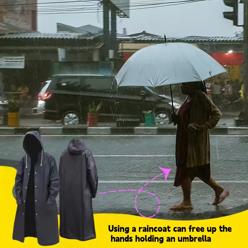 Raincoat and Waterproof Shoe Covers Set