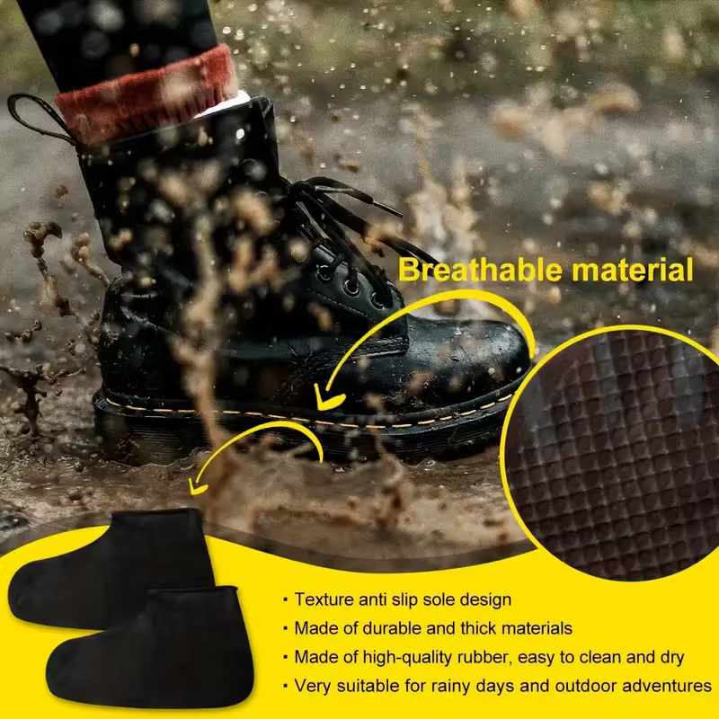 Raincoat and Waterproof Shoe Covers Set