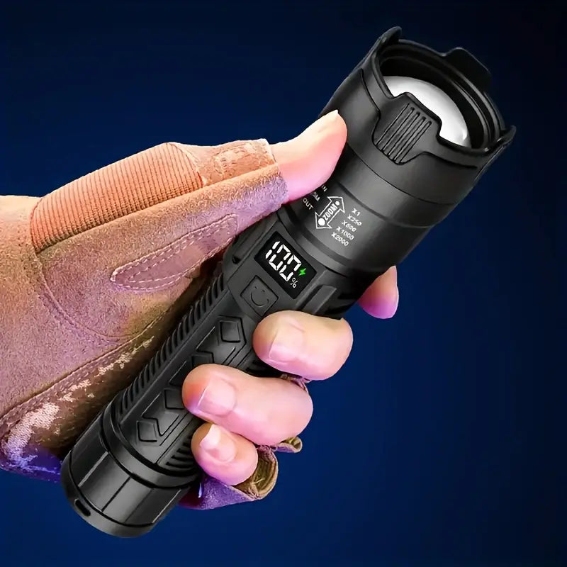 Set of 2 Rechargeable LED Flashlights